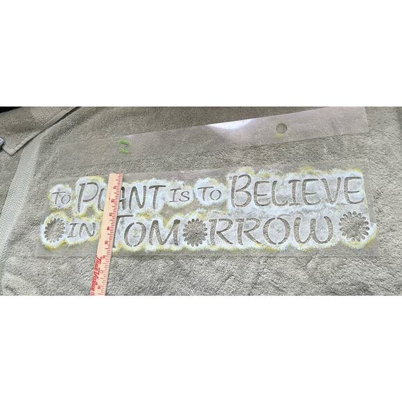 Lot Of 5 Reusable Mylar Stencils For Painting Signs Decor Funny Sayings Used - Picture 11 of 11